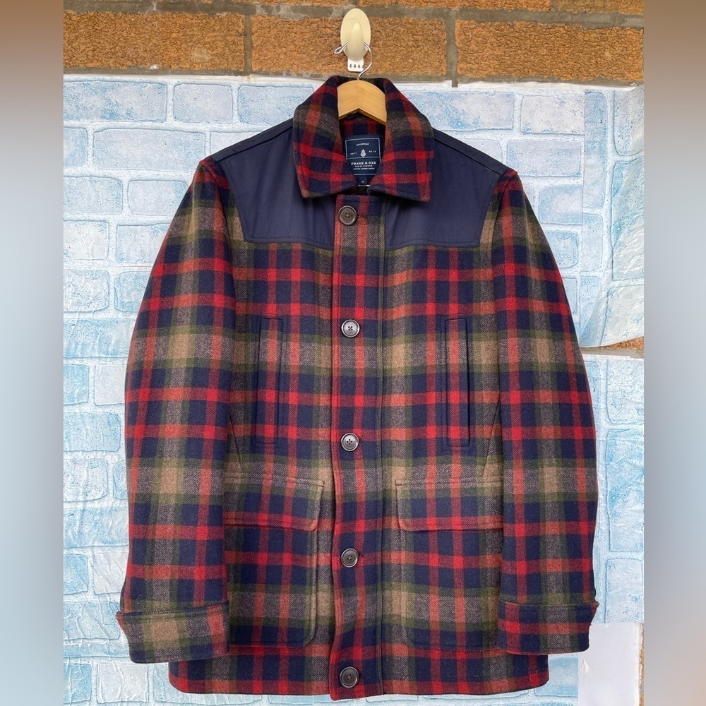Frank And Oak lumberjack wool jacket size medium